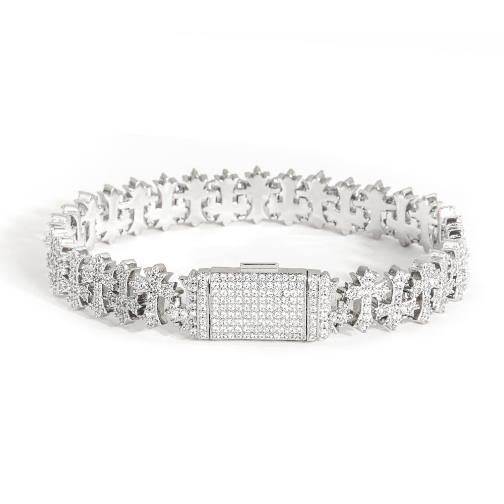 Hip Hop Cross Bracelet