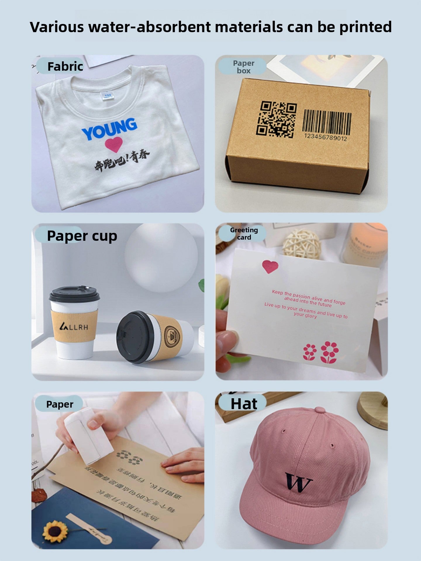 Portable Handheld Inkjet Printer with Bluetooth Control