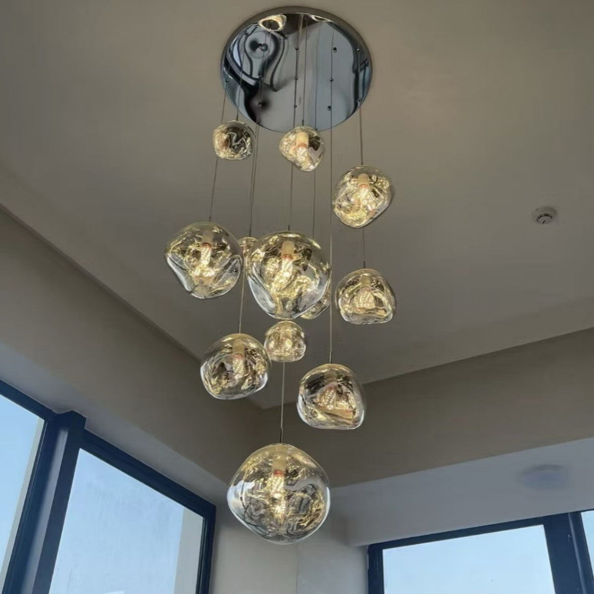 Minimalist Glass Lava Chandelier 2