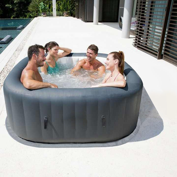 Portable Inflatable Bathtub with Bubble Jet Massage