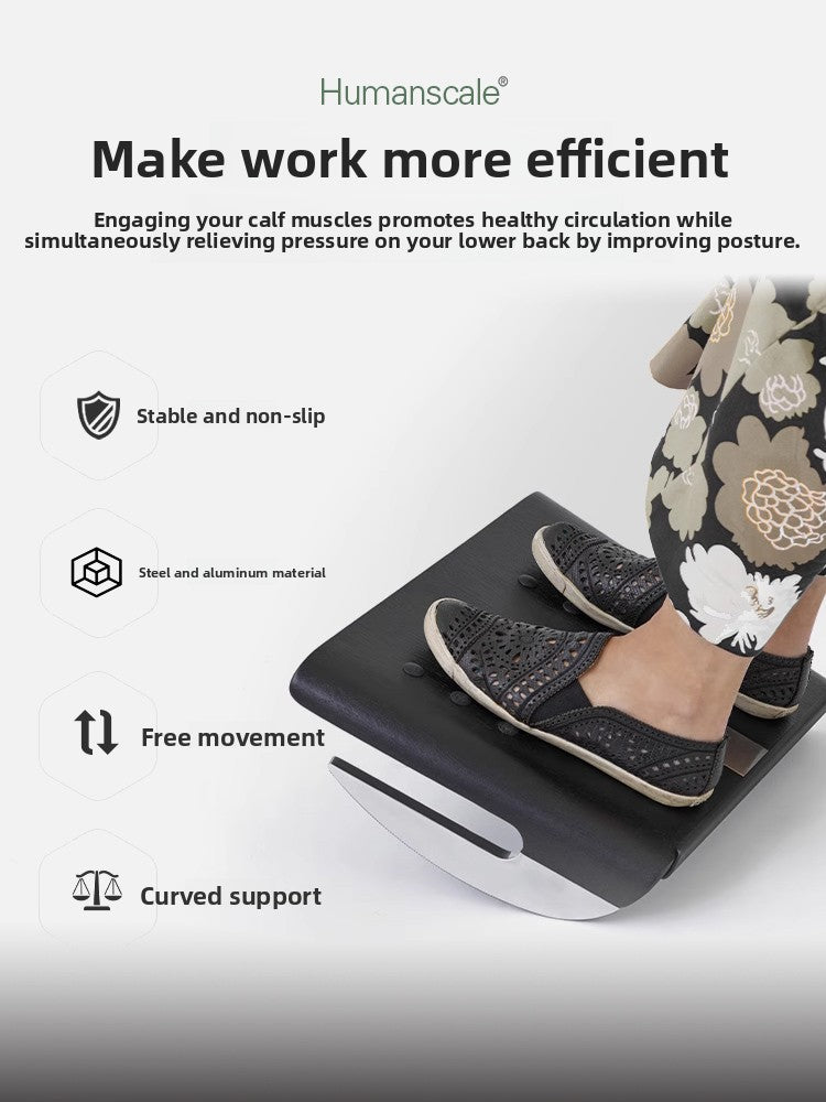 Ergonomic Office Footrest with Non-Slip Base 3