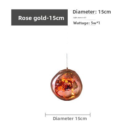 Minimalist Glass Lava Chandelier