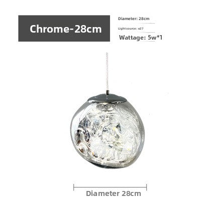 Minimalist Glass Lava Chandelier