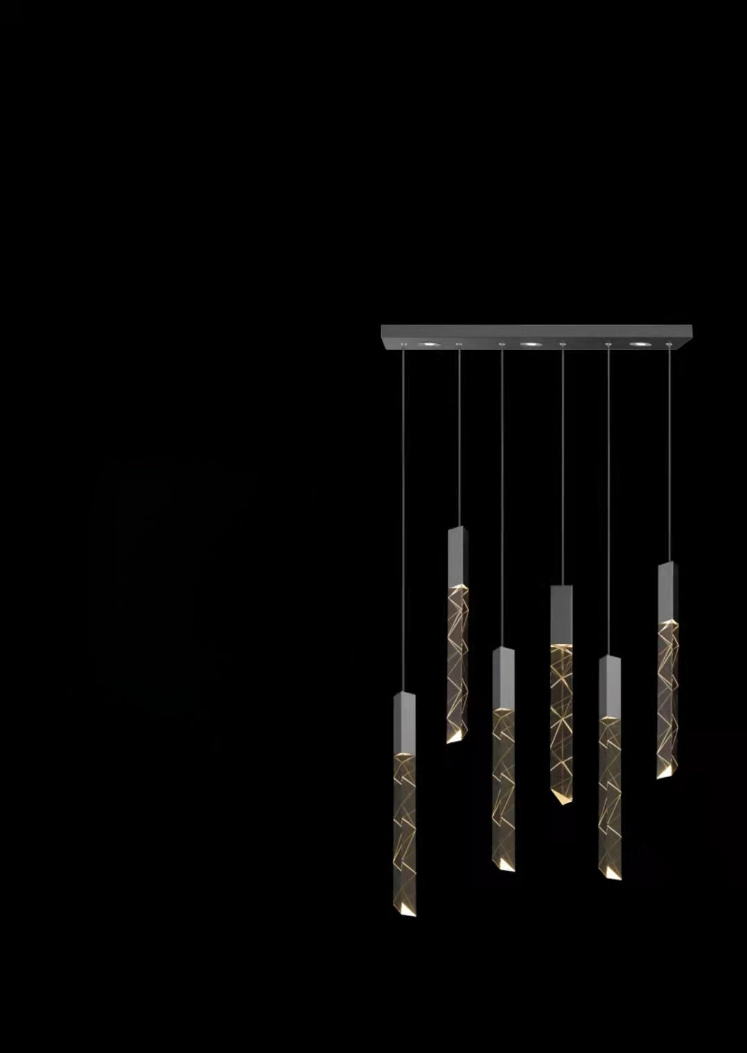 Rotating Crystal Chandelier Nordic Modern Lighting