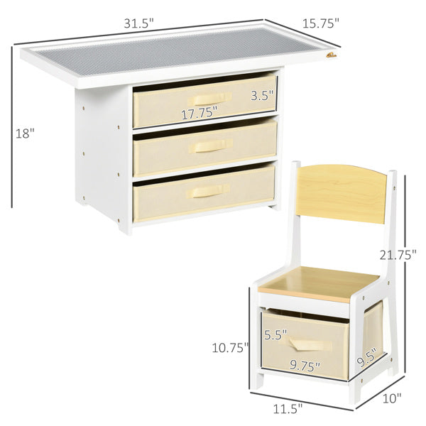 Kids Activity Table and Chairs Set