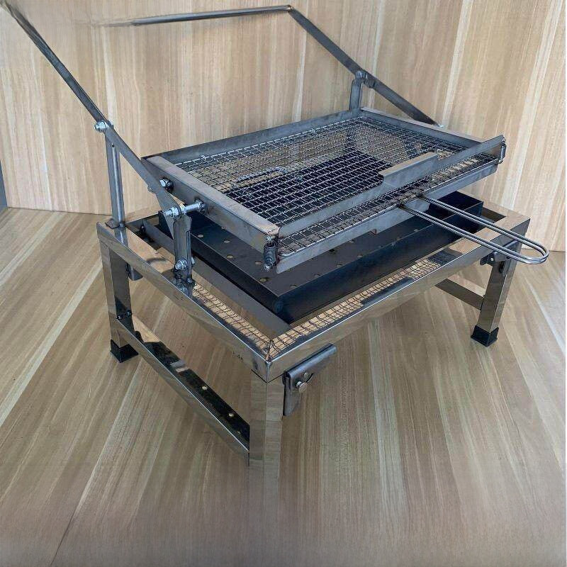 Stainless Steel Foldable Rotatable Barbecue Grill 2