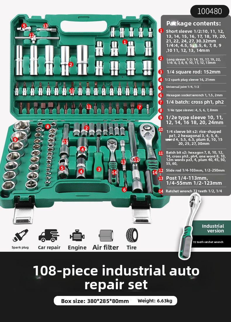 Ratchet Wrench Socket Set Automotive Repair Tools