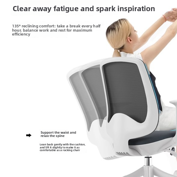 Office Chair-Stylish Desk Chair with Breathable Mesh Finish  Without Lumbar Support