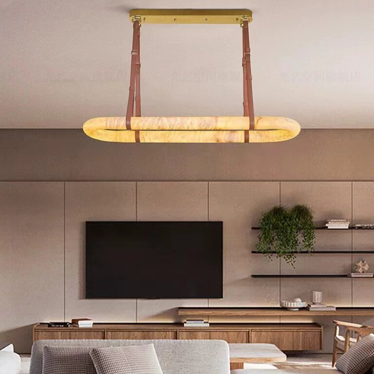 French Luxury Marble Effect Chandelier
