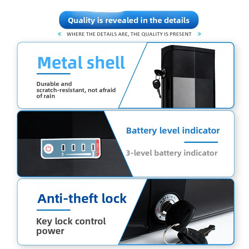 Bicycle Rear Rack Lithium Battery 3