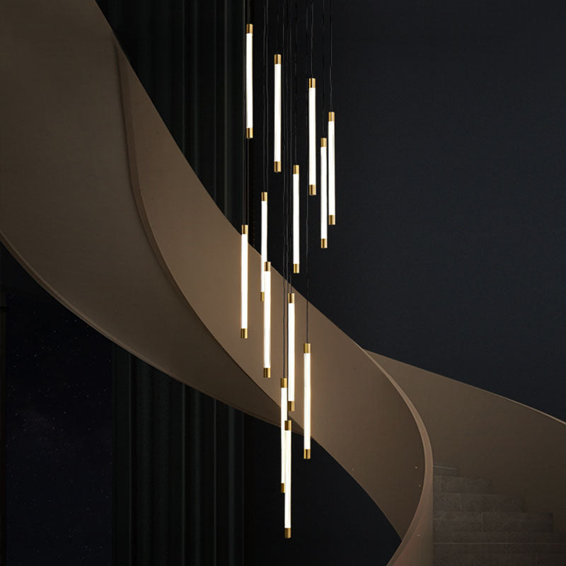 Minimalist Gold LED Pendant Light 3