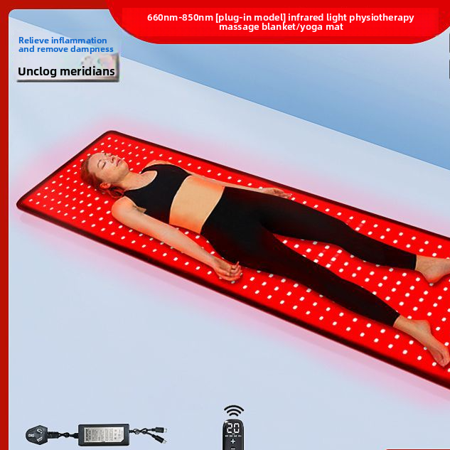 Phototherapy Heating Mat with Red Light and Vibration Massage 1