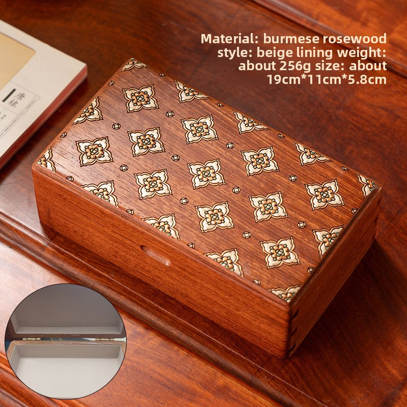 Portable Rosewood Jewelry Box
