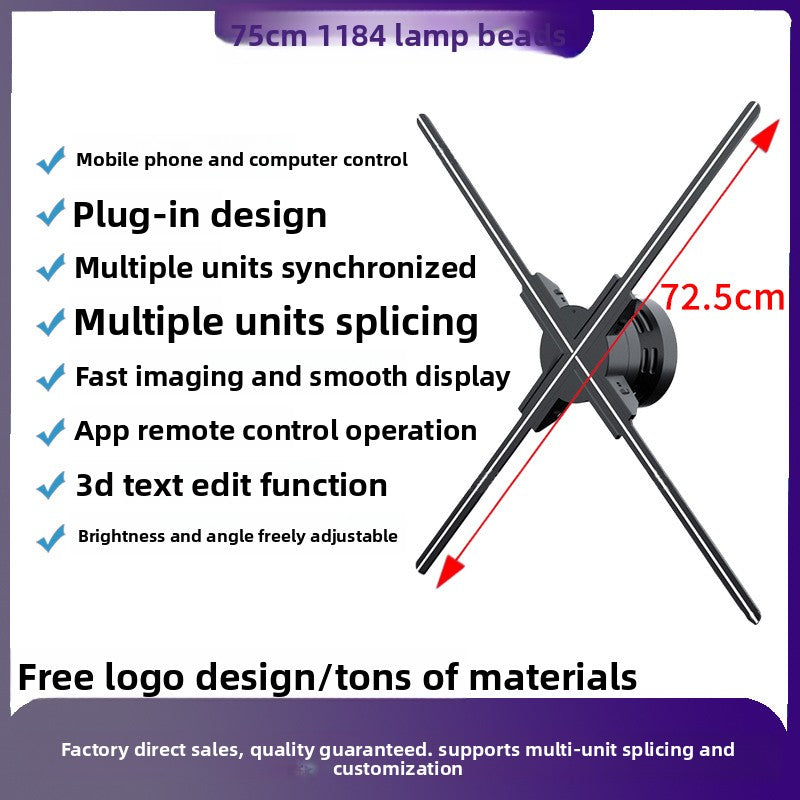 3D Holographic Display Fan Advertising Projector