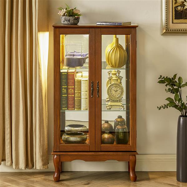 Antique cabinet with lights 1