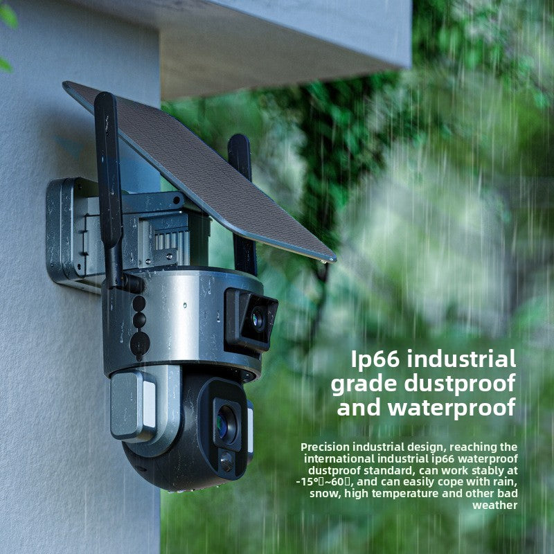Solar Powered Dual Lens PTZ Camera