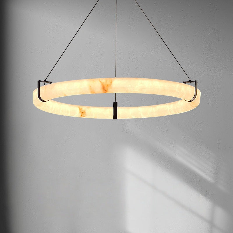 Cloud Stone LED Pendant Light with Remote Control 1