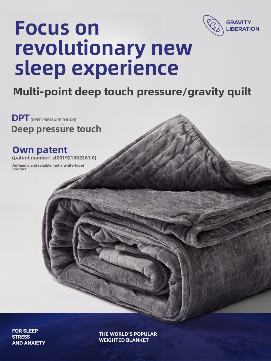 Weighted Fleece Blanket for Sleep Support