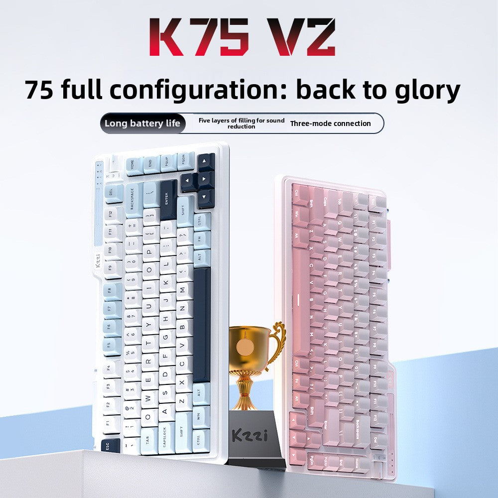 Kzzi K75 V2 Triple Mode Mechanical Keyboard 1