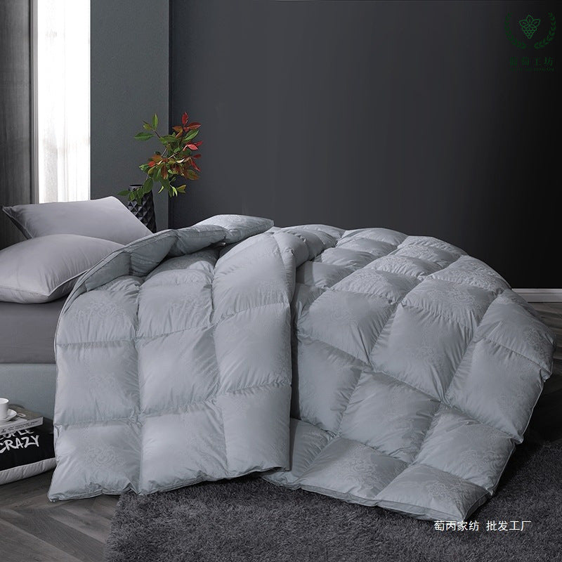 White goose down and duck down quilt