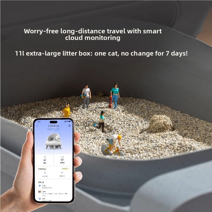 Smart Cat Toilet Litter Box M1Plus Automatic Intelligent Electric Poop Scooper Pet Supplies 4