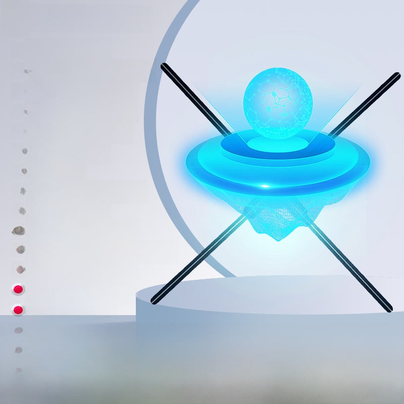 Naked-eye 3d holographic fan advertising machine projector
