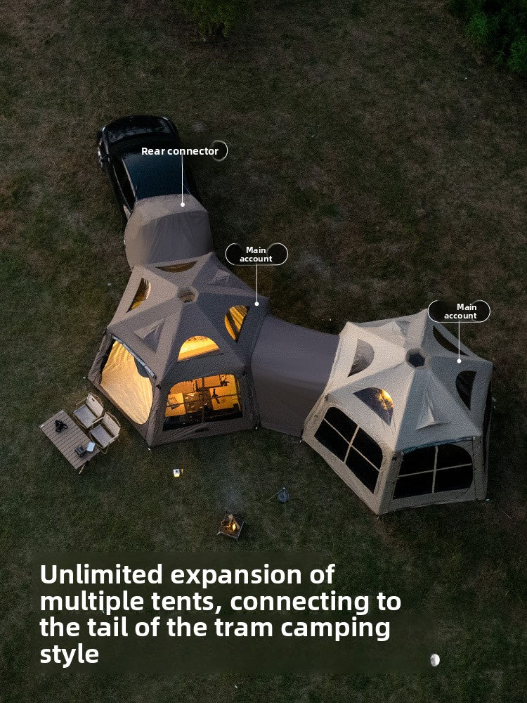 Inflatable SUV Rear Camping Tent 3