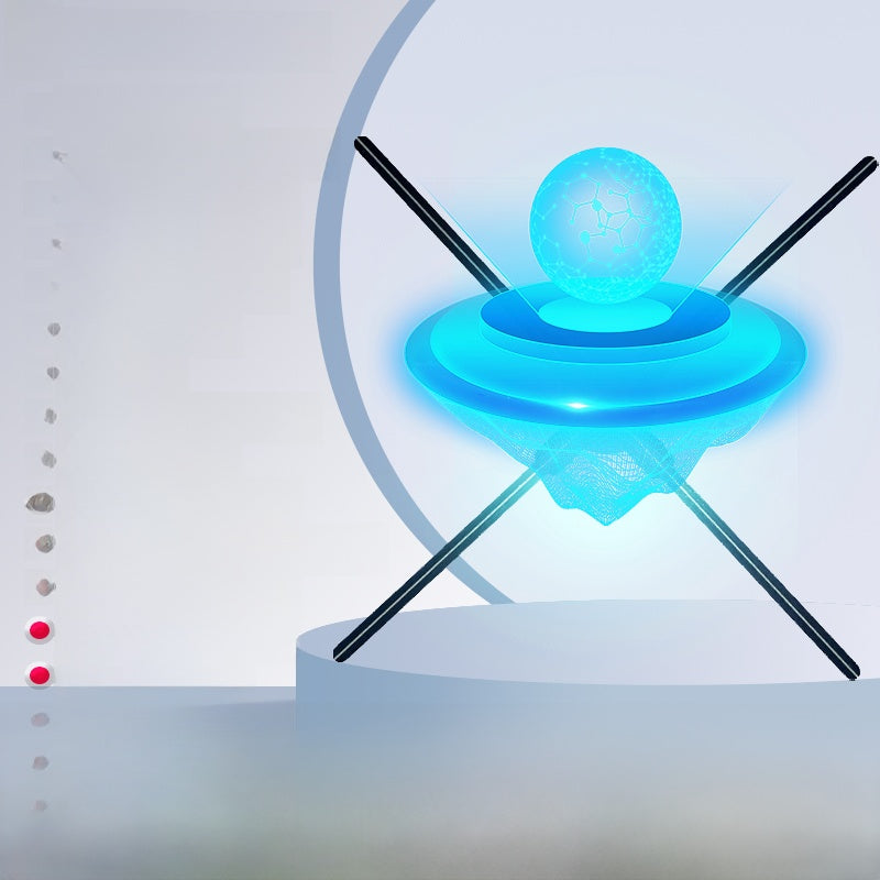 Naked-eye 3d holographic fan advertising machine projector
