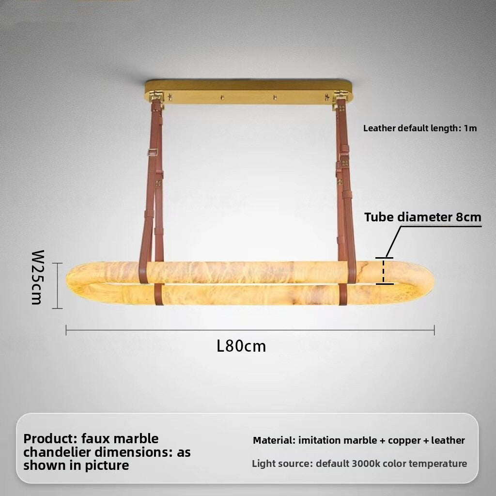 French Luxury Marble Effect Chandelier