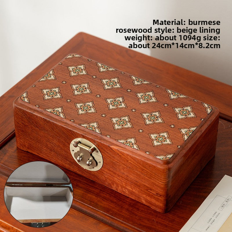 Portable Rosewood Jewelry Box