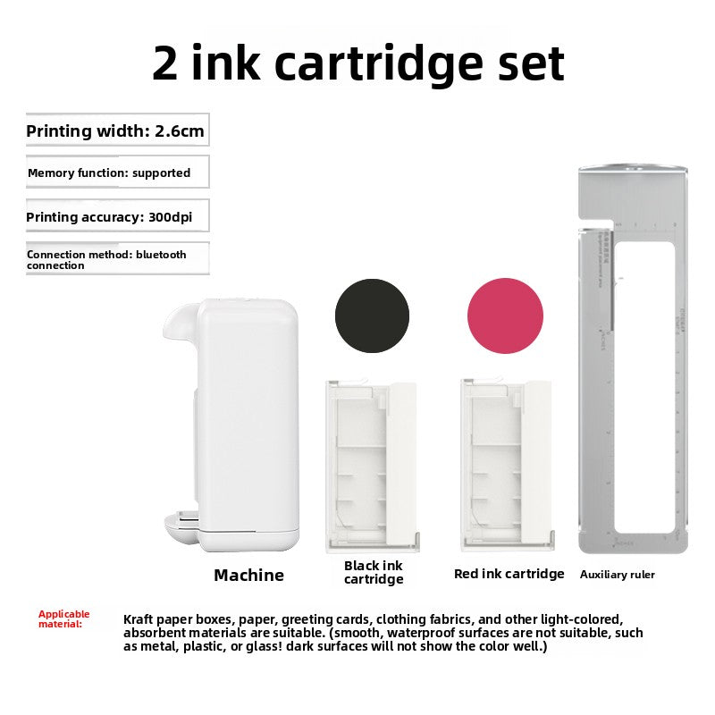 Portable Handheld Inkjet Printer with Bluetooth Control