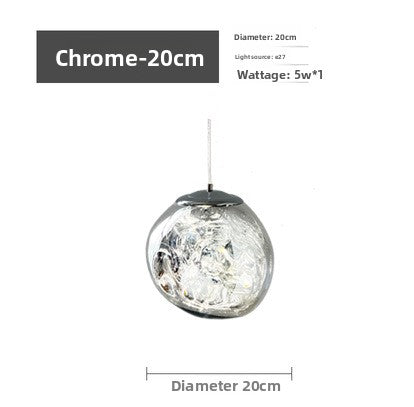 Minimalist Glass Lava Chandelier