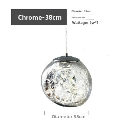 Minimalist Glass Lava Chandelier