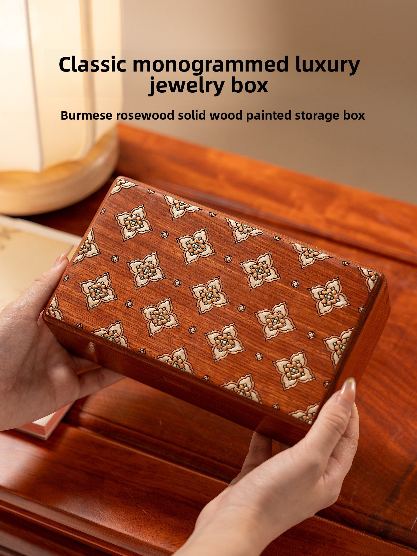 Portable Rosewood Jewelry Box 1