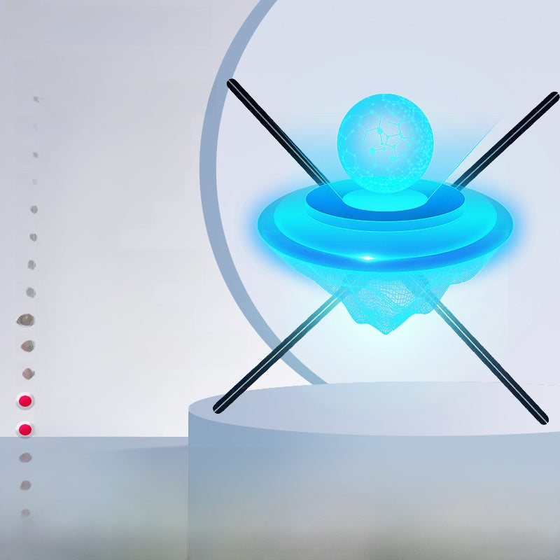 Naked-eye 3d holographic fan advertising machine projector