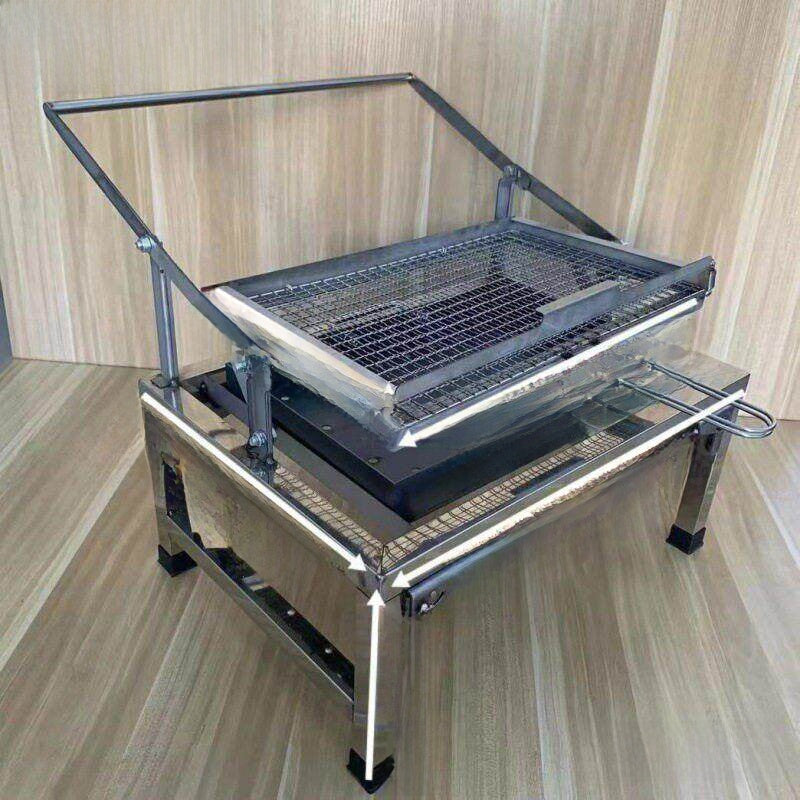 Stainless Steel Foldable Rotatable Barbecue Grill