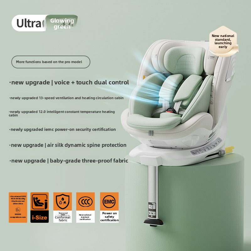 Smart Ventilation Heating Child Car Safety Seat