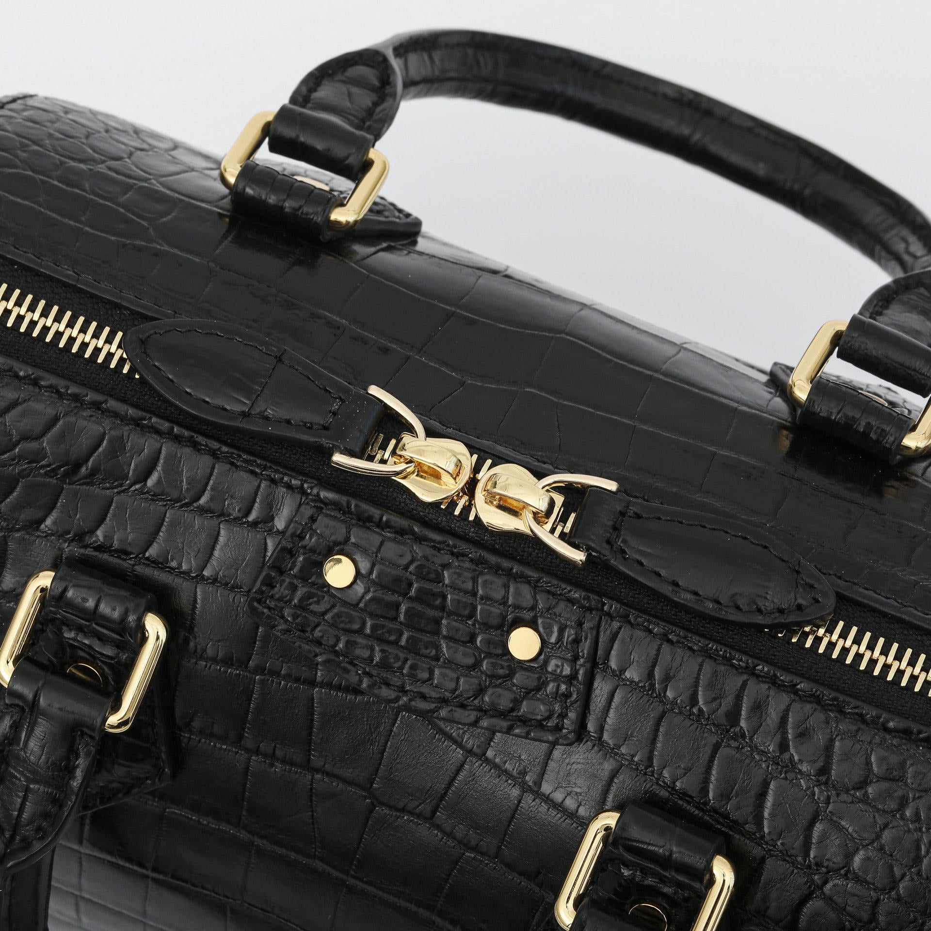 Crocodile Leather Women Shoulder Handbag 3