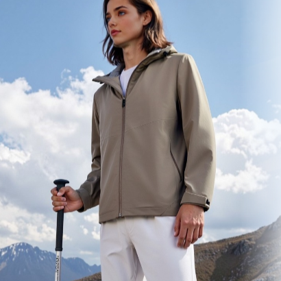 Men's Stab-Proof Outdoor Jacket with Hood