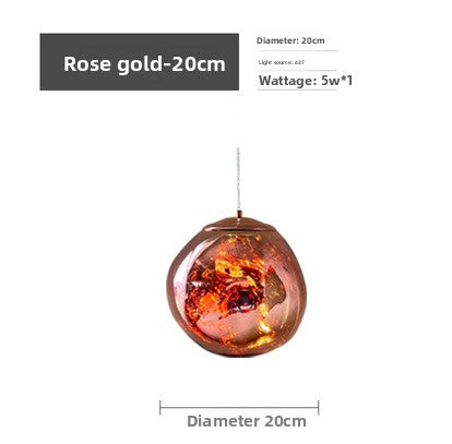 Minimalist Glass Lava Chandelier