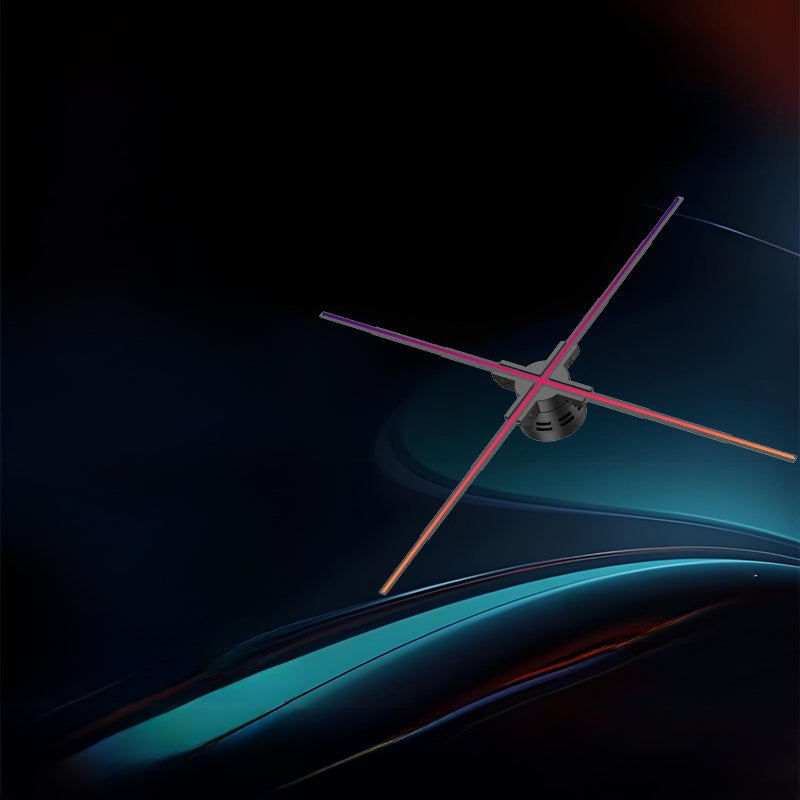 Naked-eye 3d holographic fan advertising machine projector