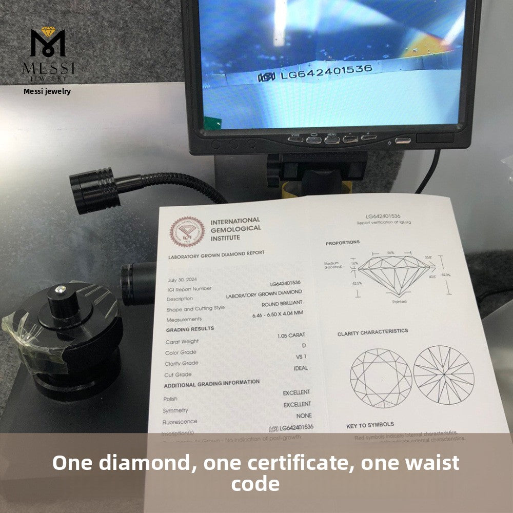 IGI Certified Cultivated Diamond Round Shape 2