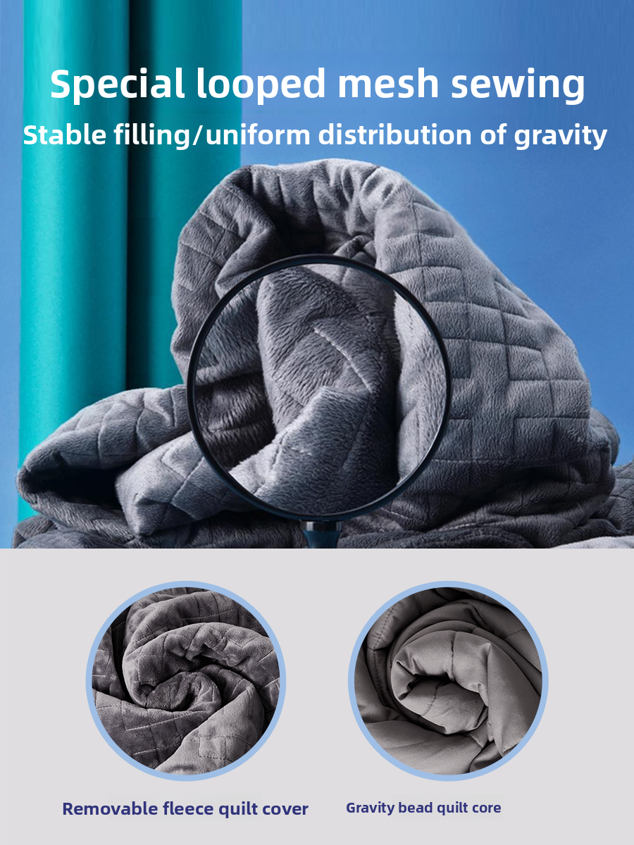 Weighted Fleece Blanket for Sleep Support