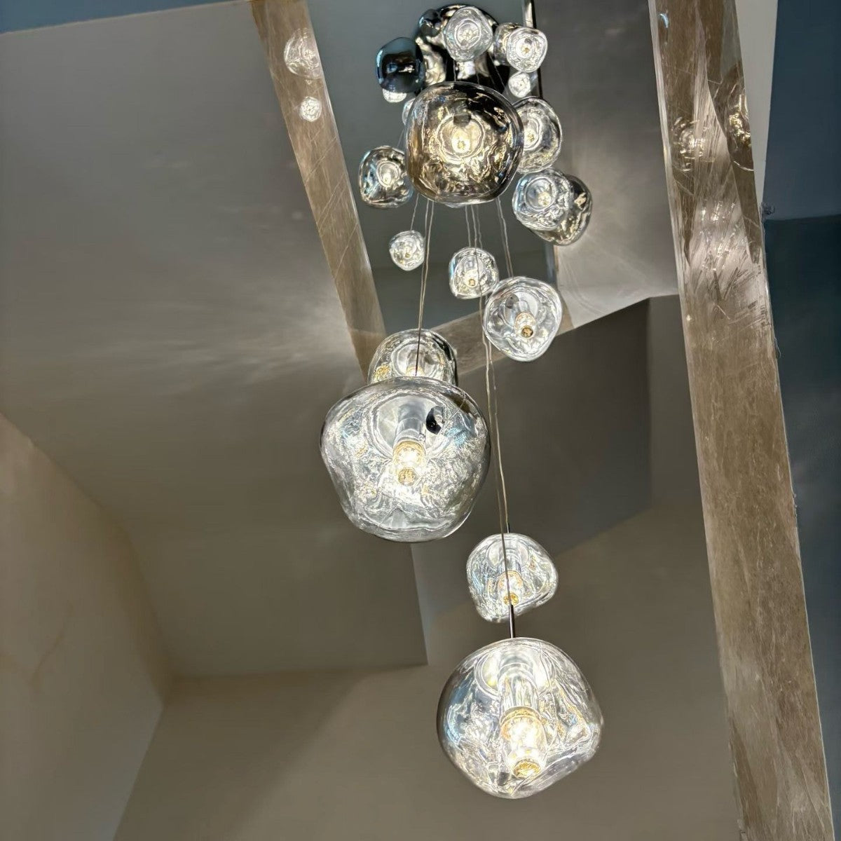 Minimalist Glass Lava Chandelier 3