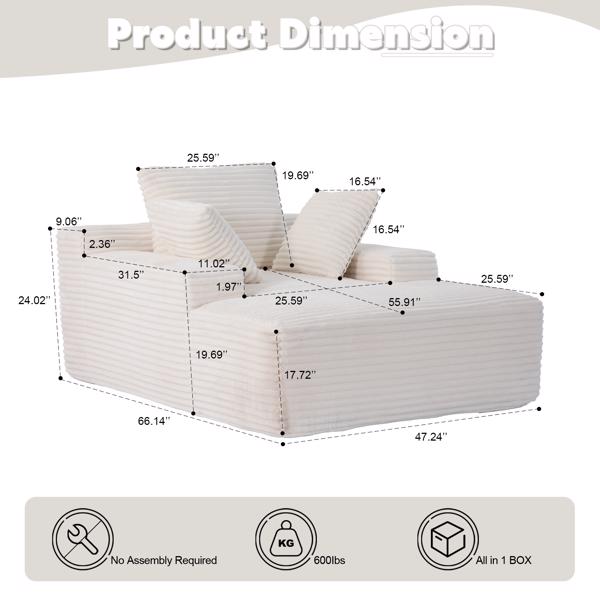 Cushioned Sleeping Sofa 4