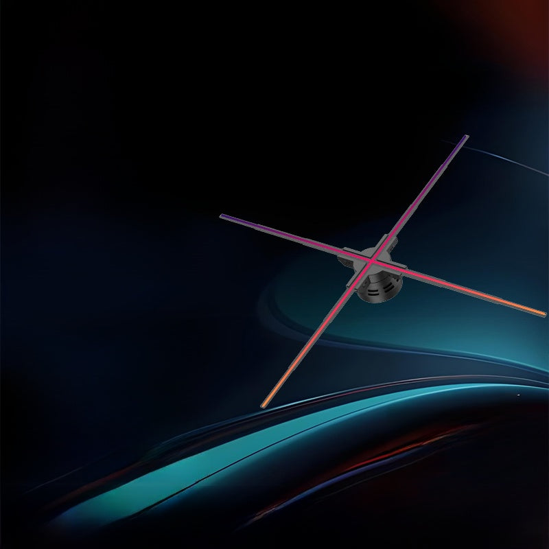 Naked-eye 3d holographic fan advertising machine projector