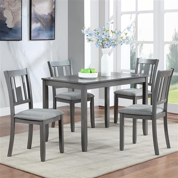 A kitchen chair with a padded seat 1