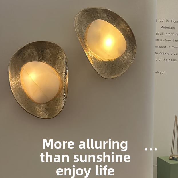 Luxury Copper Marble Wall Lamp 1