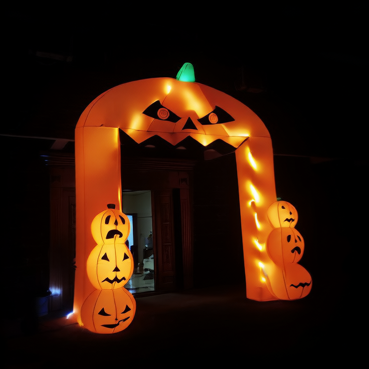 Halloween inflatable illuminated decorations