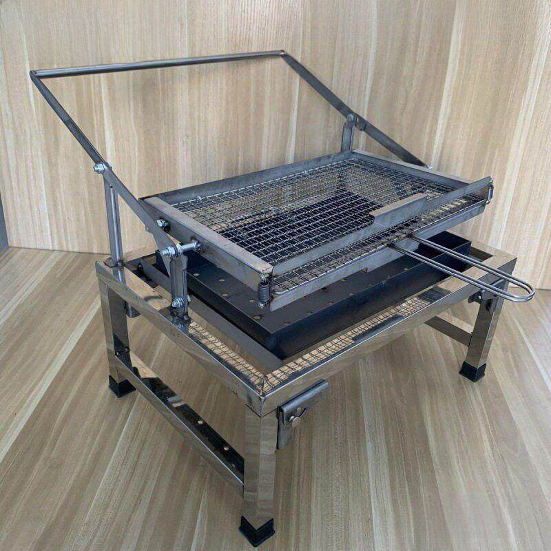 Stainless Steel Foldable Rotatable Barbecue Grill